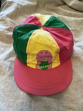Vintage 1992 Barney Children’s Color Block Baseball Cap
